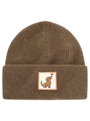 Zwillingsherz Czapka "Dachshund" w kolorze khaki rozmiar: onesize. Brązowe czapki damskie Zwillingsherz, bez wzorów, z materiału. Za 134.95 zł.