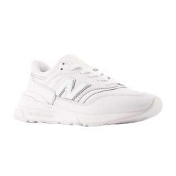 Skórzane Buty Sportowe Unisex Dla Dorosłych 997. Białe obuwie sportowe casual damskie New Balance, z gumy, bez zapięcia. Za 747.99 zł.