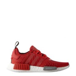 Buty sportowe Adidas Originals NMD R1 Lush Red Spider Maze. Czerwone obuwie sportowe casual damskie Adidas, bez zapięcia. Za 405.00 zł.