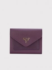 Lucky Bees Portfel "Columbia" w kolorze fioletowym - 12 x 10 x 3 cm rozmiar: onesize. Różowe portfele damskie Lucky Bees, bez wzorów, z materiału. Za 43.99 zł.