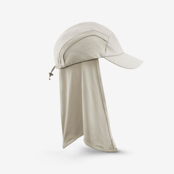 Czapka z daszkiem Forlcaz MT900 V2. Brązowe czapki z daszkiem damskie FORCLAZ, na lato, bez wzorów, z materiału. Za 59.99 zł.