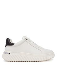 DKNY Sneakersy Lobeco K1530142 Biały. Białe obuwie sportowe damskie DKNY, ze skóry, bez zapięcia. Za 359.99 zł.