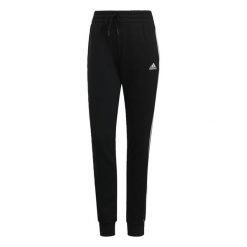 Długie Spodnie Dresowe Adidas Essentials French Terry 3 Stripes Czarny. Białe spodnie dresowe damskie Adidas, m, bez wzorów, z bawełny. Za 129.99 zł.