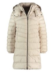 Gerry Weber Płaszcz pikowany w kolorze kremowym rozmiar: 38. Brązowe płaszcze damskie Gerry Weber, bez wzorów, bez kaptura. Za 316.24 zł.