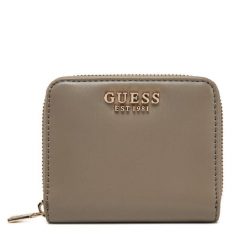 Portfel Guess. Brązowe portfele damskie Guess, z aplikacjami. Za 129.99 zł.