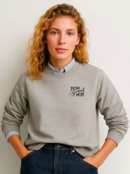 WOOOP Bluza "Mom sweet mom" w kolorze szarym rozmiar: M. Szare bluzy damskie Wooop, m, bez wzorów, z bawełny, bez kaptura. Za 100.28 zł.