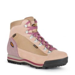 Buty trekkingowe Gore-tex damskie Aku Ultralight. Brązowe obuwie trekkingowe damskie Aku, z gore-texu, bez zapięcia. Za 449.00 zł.