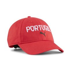 Czapka z daszkiem dla kibica portugalskiej piłki nożnej PUMA Sport Red White. Białe czapki z daszkiem damskie Puma, bez wzorów. Za 109.00 zł.