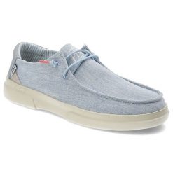 Niebieskie Półbuty Pitas Stylowe Obuwie Damskie. Niebieskie półbuty damskie Pitas, na lato, bez wzorów, z denimu, bez obcasa, bez zapięcia. Za 239.00 zł.