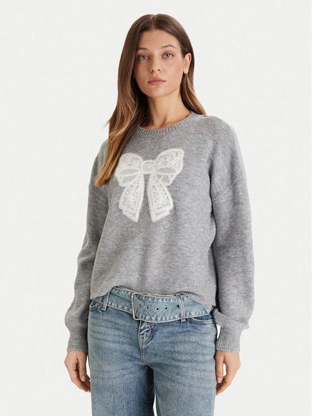 Vero Moda Sweter Ivory 10342072 Szary Regular Fit. Szare swetry klasyczne damskie Vero Moda, l, z syntetyku, bez kołnierzyka. Za 120.99 zł.