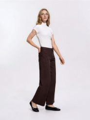 Jeansy wide leg comfort - dark grey jeans. Szare jeansy damskie Reserved. Za 129.99 zł.