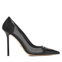 Szpilki Elisabetta Franchi. Czarne szpilki damskie Elisabetta Franchi, bez wzorów, bez obcasa, na szpilce, bez zapięcia. Za 2,909.00 zł.