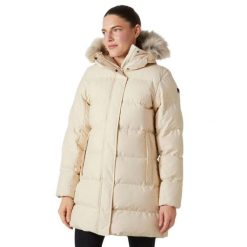 Kurtka puchowa damska Blossom Puffy Parka. Brązowe kurtki sportowe damskie Helly Hansen, na jesień, l, bez wzorów, z materiału, bez kaptura. Za 1,233.35 zł.