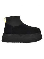 UGG Skórzane botki "Classic Mini Dipper" w kolorze czarnym rozmiar: 40. Czarne botki damskie Ugg, ze skóry, bez obcasa, na platformie, bez zapięcia. Za 724.78 zł.