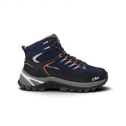 Buty trekkingowe damskie CMP Rigel 2.0 MID. Niebieskie obuwie trekkingowe damskie CMP, z materiału, za kostkę, bez zapięcia. Za 586.00 zł.