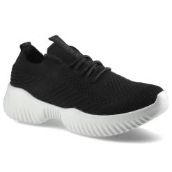 Czarne Sneakersy Cross Jeans Damskie Sportowe Buty. Czarne obuwie sportowe damskie Cross Jeans, z jeansu, na fitness i siłownię. Za 104.90 zł.