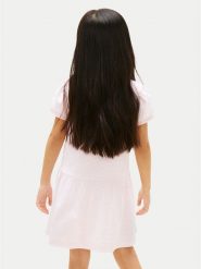 Tommy Hilfiger Sukienka letnia KG0KG09171 Różowy jasny Regular Fit. Czerwone sukienki dziewczęce Tommy Hilfiger, bez wzorów, z bawełny, bez ramiączek, proste. Za 249.99 zł.