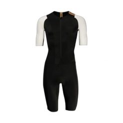 Trójfunkcyjny kombinezon Huub Collective Trisuit. Czarne kombinezony damskie HUUB, m, bez wzorów, z tkaniny, bez kołnierzyka, bez ramiączek, długie. Za 779.99 zł.