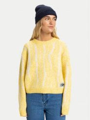 Quiksilver Sweter Selwyn EQWSW03031 Żółty Cropp Fit. Żółte swetry klasyczne damskie Quiksilver, m, z syntetyku, bez kołnierzyka. Za 369.99 zł.