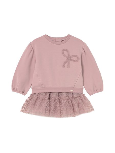 Mayoral Komplet bluza i spódniczka 2923 Różowy Regular Fit. Czerwone bluzy dziewczęce Mayoral, bez wzorów, z bawełny, bez ramiączek, bez kaptura. Za 169.99 zł.