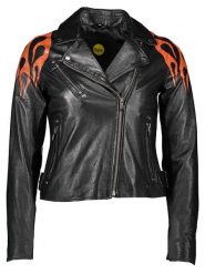 Buffalo Skórzana kurtka w kolorze czarnym rozmiar: 44. Czarne kurtki damskie Buffalo, bez wzorów, z materiału, bez kaptura. Za 323.65 zł.