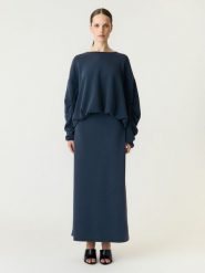 YAS Spódnica w kolorze granatowym rozmiar: XL. Niebieskie spódnice damskie YAS, na co dzień, xl, bez wzorów, maxi. Za 169.24 zł.