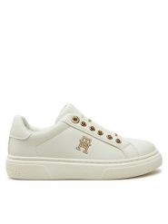 Tommy Hilfiger Sneakersy Low Cut Sneaker T3A9-33744-1355 M Biały. Białe buty sportowe dziewczęce Tommy Hilfiger, bez wzorów, ze skóry, bez zapięcia. Za 209.99 zł.