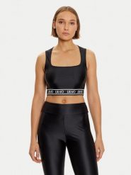 Liu Jo Sport Biustonosz top TF4191 J4726 Czarny Regular Fit. Czarne biustonosze sportowe damskie Liu Jo Sport, bez wzorów, z syntetyku. Za 309.99 zł.