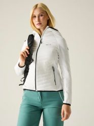 Regatta Kurtka hybrydowa "Anderson" w kolorze białym rozmiar: 42. Białe kurtki sportowe damskie Regatta, bez wzorów, z materiału, bez kaptura. Za 132.67 zł.