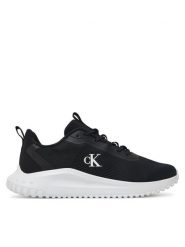 Calvin Klein Jeans Sneakersy Eva Runner Drawstring Mix Mg YW0YW01992 Czarny. Czarne obuwie sportowe damskie Calvin Klein Jeans, z jeansu, bez zapięcia. Za 269.99 zł.