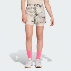 Szorty Own The Run Spray Dye 2-In-1. Czarne obuwie sportowe damskie Adidas, bez zapięcia, do biegania. W wyprzedaży za 167.30 zł.