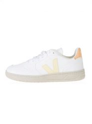 Veja Sneakersy "V 10" w kolorze biało-pomarańczowym rozmiar: 36. Białe obuwie sportowe damskie Veja, bez zapięcia. Za 333.81 zł.