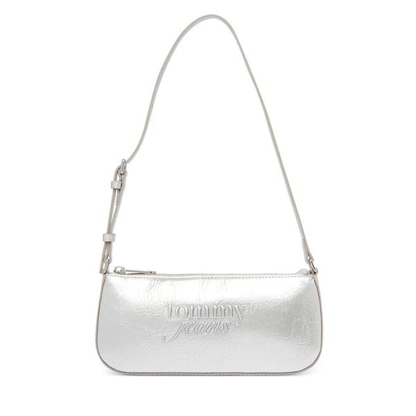 Torebka Tommy Jeans. Szare torebki klasyczne damskie Tommy Jeans, z jeansu, bez dodatków. Za 235.99 zł.