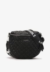Czarno-Srebrna Torebka Maryshell. Czarne torebki klasyczne damskie Renee, pikowane, bez dodatków. Za 59.99 zł.