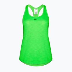 Koszulka Reebok Rbk-Chill Atletic Tank. Zielone koszulki damskie REEBOK FITNESS, bez wzorów, bez kołnierzyka, bez ramiączek. Za 79.99 zł.