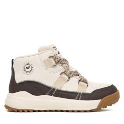 Botki Skechers. Brązowe botki damskie Skechers, bez obcasa, na płaskiej podeszwie, bez zapięcia. Za 319.99 zł.