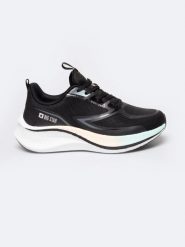 Sneakersy damskie czarne RR274A160 906. Czarne obuwie sportowe damskie Big Star, do biegania. W wyprzedaży za 159.99 zł.