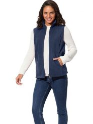 WITT WEIDEN Kamizelka polarowa w kolorze granatowym rozmiar: 50. Niebieskie kamizelki damskie WITT WEIDEN, bez wzorów, z polaru, bez kaptura. Za 26.99 zł.