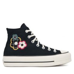 Trampki Converse. Czarne trampki damskie Converse, bez wzorów, bez zapięcia. Za 359.99 zł.
