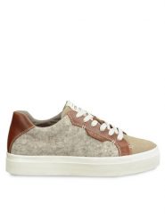 Gant Sneakersy Avona Sneaker 27533160 Beżowy. Brązowe obuwie sportowe damskie Gant, ze skóry, bez zapięcia. Za 309.99 zł.