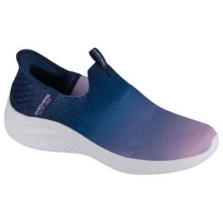 Buty sportowe Sneakersy damskie, Slip-Ins Ultra Flex 3.0 - Beauty Blend. Czarne obuwie sportowe casual damskie Skechers, trekkingowe. Za 399.99 zł.