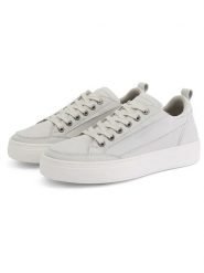 TRAVELIN' Skórzane sneakersy "Cumbria" w kolorze białym rozmiar: 40. Białe obuwie sportowe damskie Travelin', bez zapięcia. Za 321.39 zł.