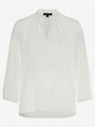 More & More Bluzka w kolorze białym rozmiar: 40. Białe bluzki damskie More & More, bez wzorów, bez kołnierzyka, bez ramiączek. Za 91.56 zł.