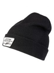 Vans Czapka beanie w kolorze czarnym rozmiar: onesize. Czarne czapki damskie Vans, z aplikacjami, ze skóry. Za 109.78 zł.