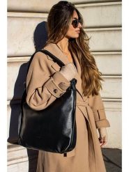 Victor & Hugo Paris Skórzana torebka "Teva" w kolorze czarnym - 40 x 36 x 9 cm rozmiar: onesize. Czarne torebki klasyczne damskie Victor & Hugo Paris, z materiału, bez dodatków. Za 304.99 zł.