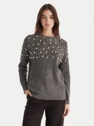 Artigli Sweter ACMA002813 Szary Regular Fit. Szare swetry klasyczne damskie Artigli, m, z wiskozy, bez kołnierzyka. Za 289.99 zł.