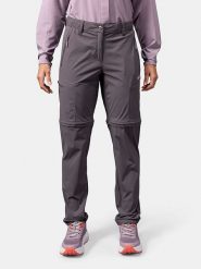 Halti Spodnie funkcyjne Zipp-Off "Pallas Cool" w kolorze szarym rozmiar: 42. Szare spodnie dresowe damskie Halti, bez wzorów, z materiału. Za 260.99 zł.