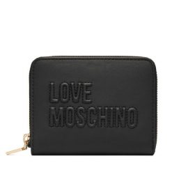 Portfel LOVE MOSCHINO. Czarne portfele damskie Love Moschino, bez wzorów. Za 439.99 zł.