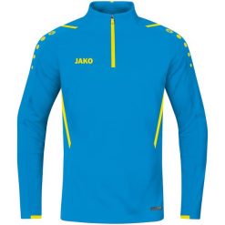 Bluza dresowa zapinana na zamek błyskawiczny Jako Challenge. Niebieskie bluzy damskie JAKO, na zimę, bez wzorów, z dresówki, bez kaptura. Za 210.75 zł.