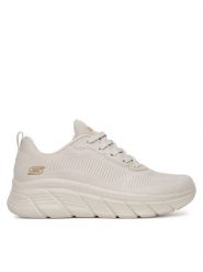 Skechers Sneakersy BOBS B FLEX HI 117385 OFWT Biały. Białe obuwie sportowe damskie Skechers, z materiału, bez zapięcia. Za 299.99 zł.